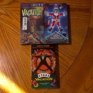Vacation / Vegas Vacation & Christmas Vacation on VHS 3 Chevy Chase Classics